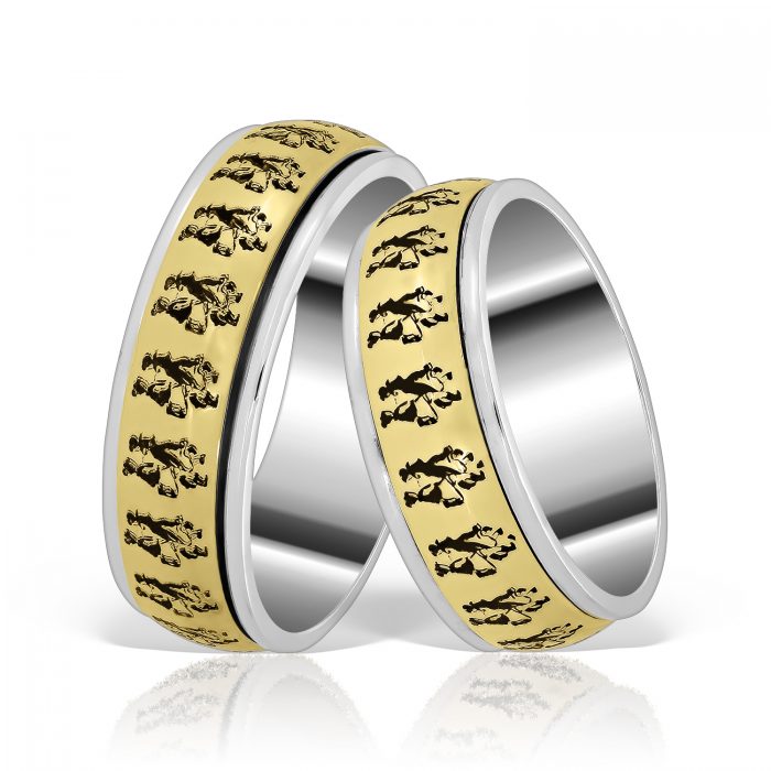 Verighete tradițional spirituale Jocul Popular COD 1/8, aur 14 kt, colecția Festin