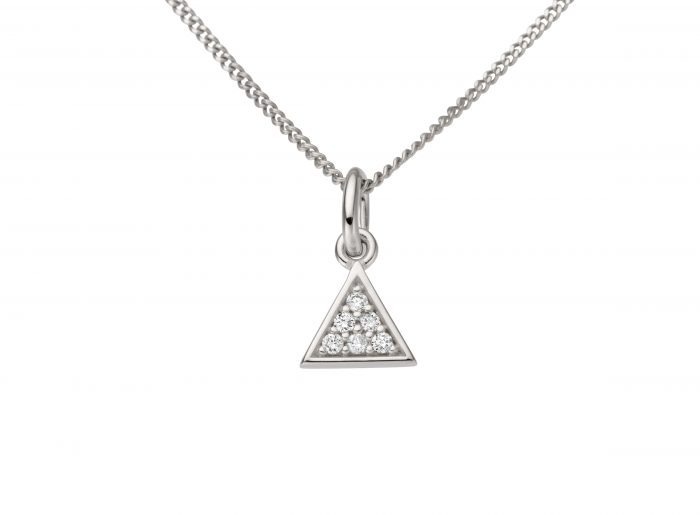 Pandant BB.310419, aur alb 14 kt, diamante
