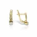 Cercei aur copii, 14 kt, zirconii diverse culori, C 222S