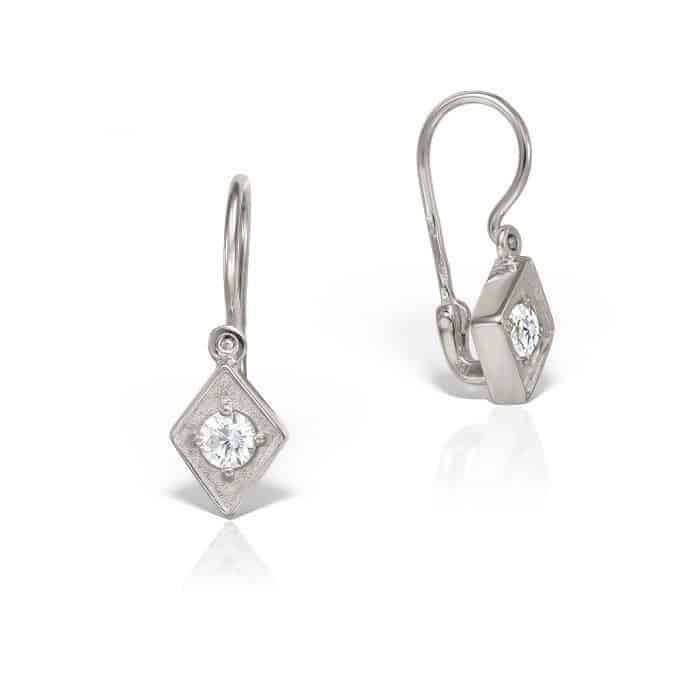 Cercei aur copii, 14 kt, zirconii diverse culori, C 364S