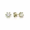 Cercei de damă din aur 14 kt cu zirconii diverse culori C 245S