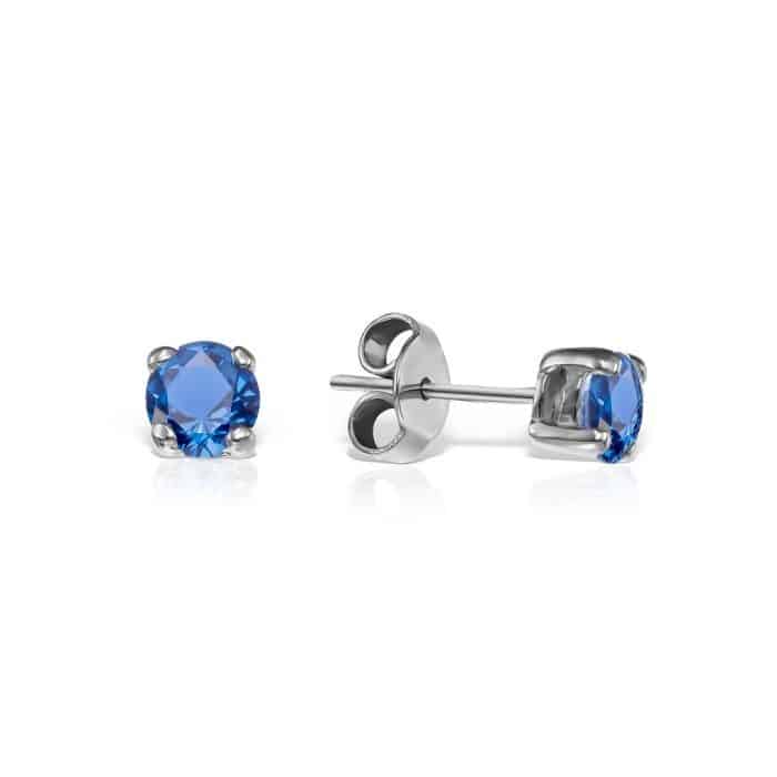 Cercei de damă din aur 14 kt cu zirconii diverse culori C 224S