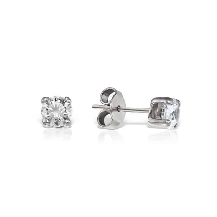 Cercei de damă din aur 14 kt cu zirconii diverse culori C 224S