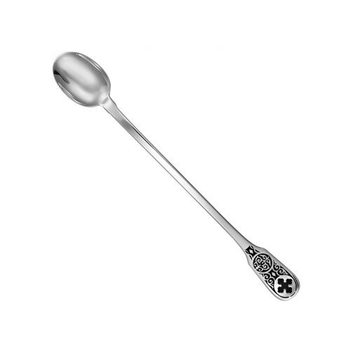 Linguriţă împărtășanie din argint cu model spice de grâu AR.6163-CD.1