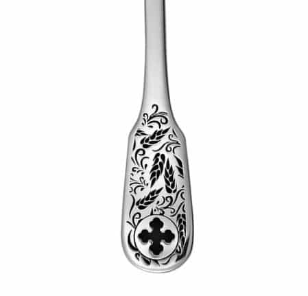Linguriţă împărtășanie din argint cu model spice de grâu AR.6163-CD.1