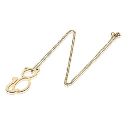 Colier aur 14 kt cu pisica P 150S
