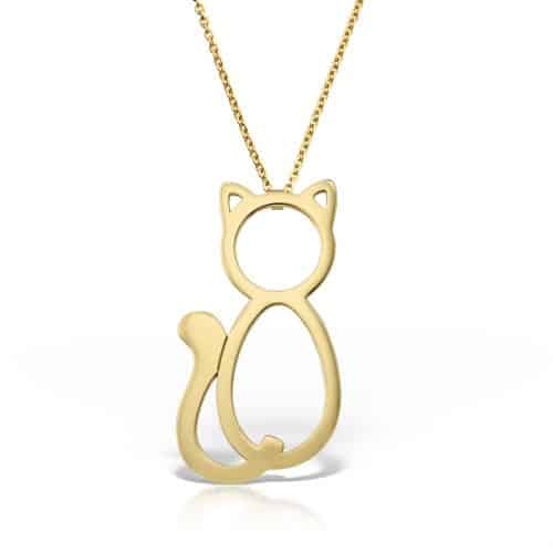 Colier aur 14 kt cu pisica P 150S