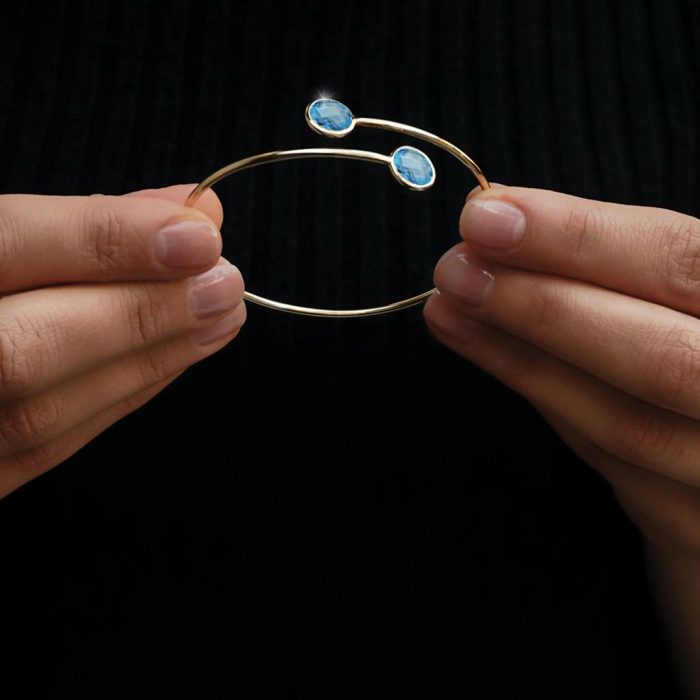 Brăţară cu topaz, aur 14 kt, 01C.4