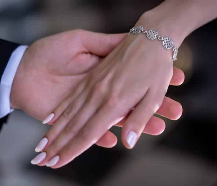 Brăţară aur 14 kt cu floarea vieții BR 43S