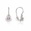 Cercei aur copii, 14 kt, formă florală, zirconii diverse culori,  C 366S