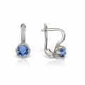 Cercei aur copii, 14 kt, cu zirconii diverse culori, C 367S