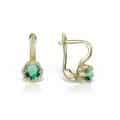 Cercei aur copii, 14 kt, cu zirconii diverse culori, C 367S