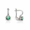 Cercei aur copii, 14 kt, cu zirconii diverse culori, C 367S