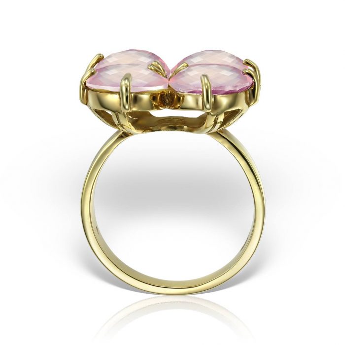 Inel aur galben 14 kt cu citrine I 02C.1