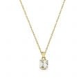 Pandantiv aur 14 kt cu zirconia P 60S