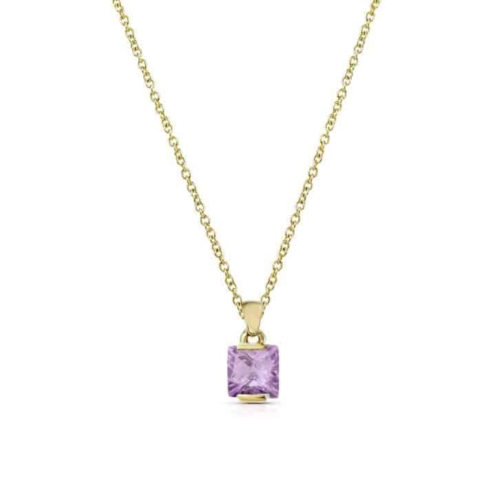 Pandantiv aur 14 kt cu zirconia P 60S