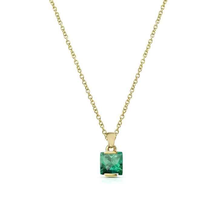 Pandantiv aur 14 kt cu zirconia P 60S