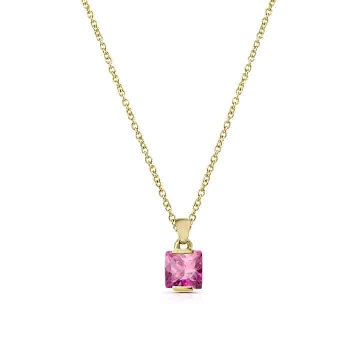 Pandantiv aur 14 kt cu zirconia P 60S