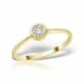 Inel de logodnă aur 14 kt cu diamant I 016L