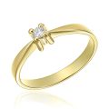 Inel de logodnă aur 18 kt cu diamant I 075L