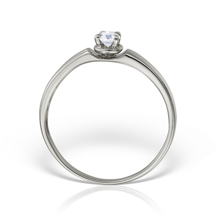 Inel de logodnă aur 14 kt cu diamant I 098L