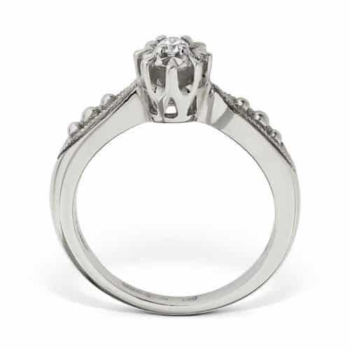 Inel de logdnă din aur 18 kt cu diamant I 126L