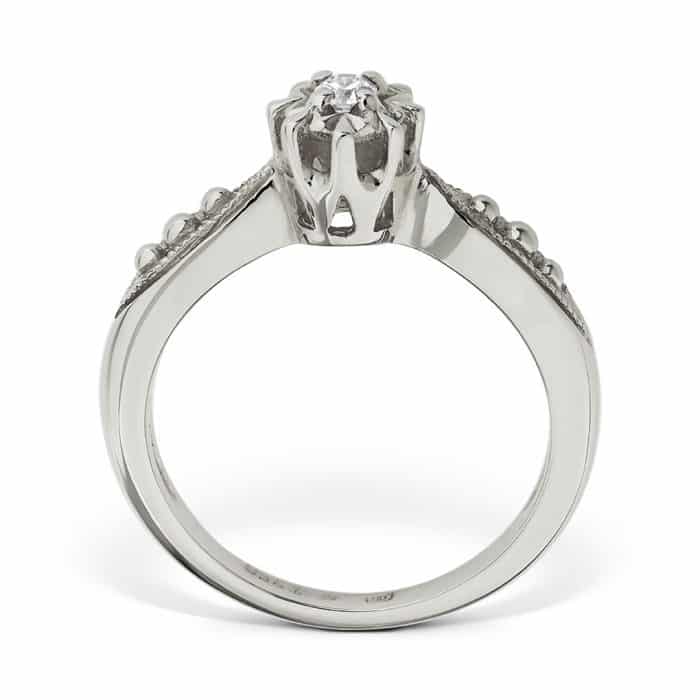 Inel de logdnă din aur 18 kt cu diamant I 126L