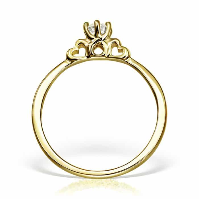 Inel de logodnă din aur 18 kt cu diamant I 129L