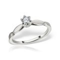 Inel de logodnă din aur 18 kt cu diamant I 130L