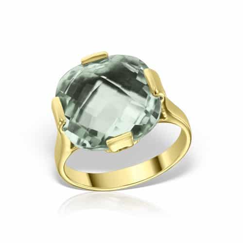 Pandantiv P S04C.2, aur 14 kt, ametist verde