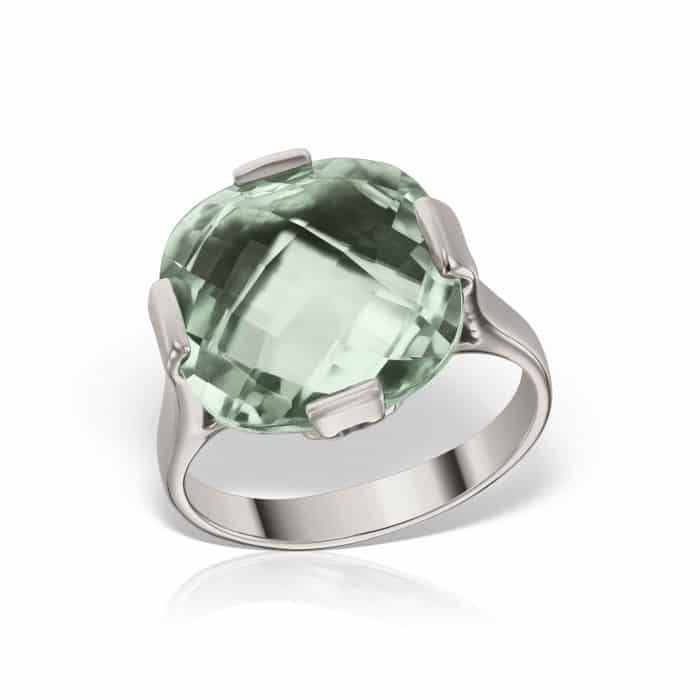 Pandantiv P S04C.2, aur 14 kt, ametist verde