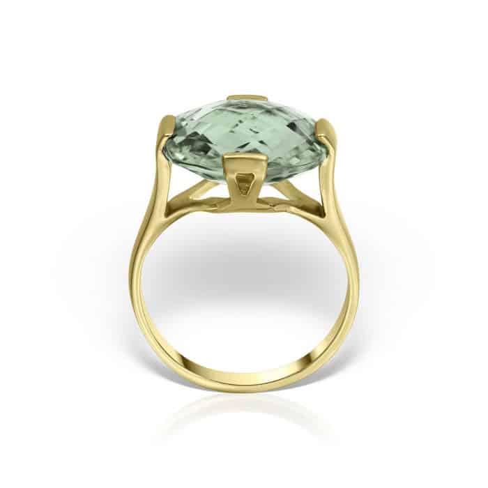 Pandantiv P S04C.2, aur 14 kt, ametist verde