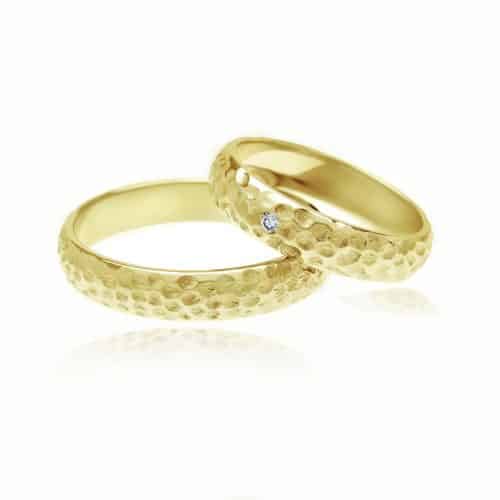Verighete din aur 18 kt cu diamant L 042
