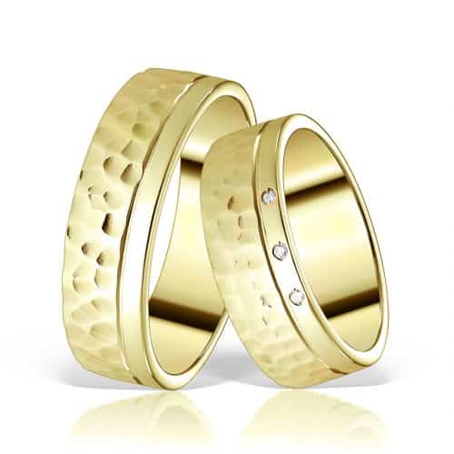 Verighete din aur 18 kt cu diamante L 043