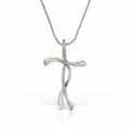 Colier P 009L, aur 14 kt, diamante
