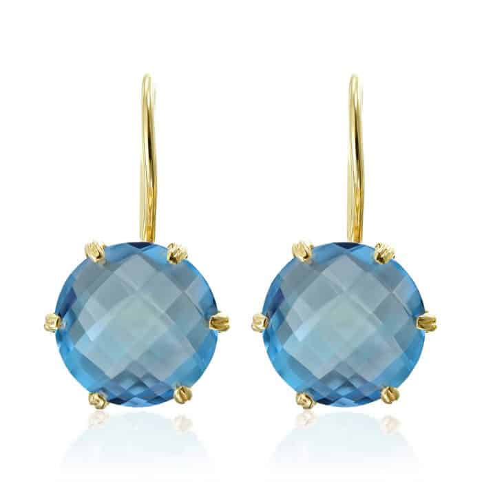 Pandantiv cu topaz, aur 14 kt,  P S11C.3