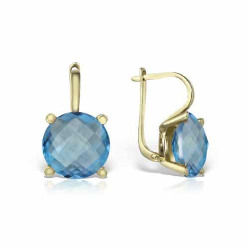 Pandantiv cu topaz, aur 14 kt, P S17C.4