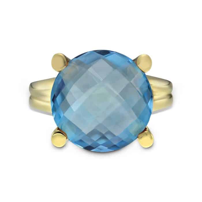 Pandantiv cu topaz, aur 14 kt, P S17C.4