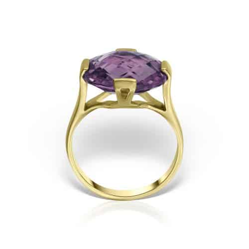 Inel aur 14 kt cu ametist I S04C.4