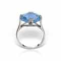 Inel aur 14 kt cu topaz I S04C.6