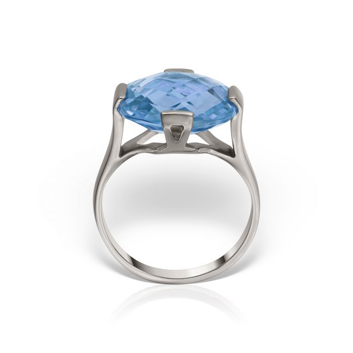 Inel aur 14 kt cu topaz I S04C.6