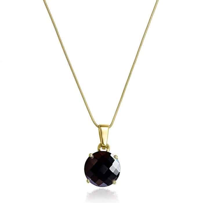 Pandantiv cu onix negru, aur 14 kt, P S05C.6