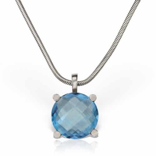 Pandantiv cu topaz, aur 14 kt, P S17C.4