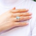 Inel aur 14 kt cu topaz I S04C.6