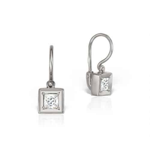 Cercei aur copii ,14 kt, zirconii diverse culori, C 258S