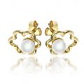 Cercei cu perle, aur 14 kt, C S18C
