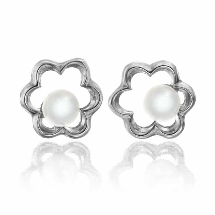Cercei cu perle, aur 14 kt, C S18C