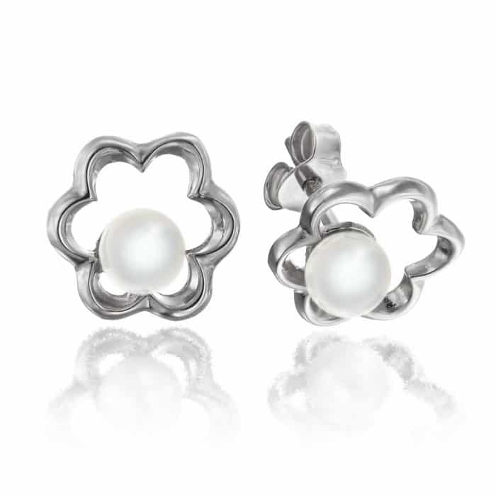Cercei cu perle, aur 14 kt, C S18C