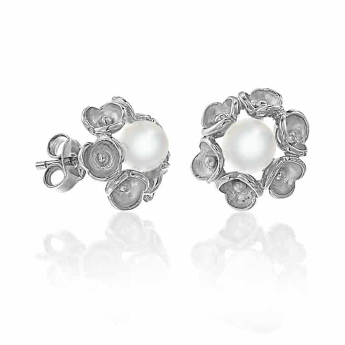 Cercei cu perle, aur 14 kt, C S19C