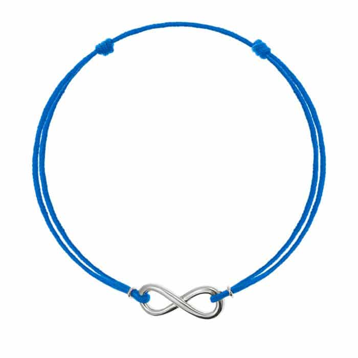 Brățară șnur aur 14 kt cu Infinit, șnur diverse culori